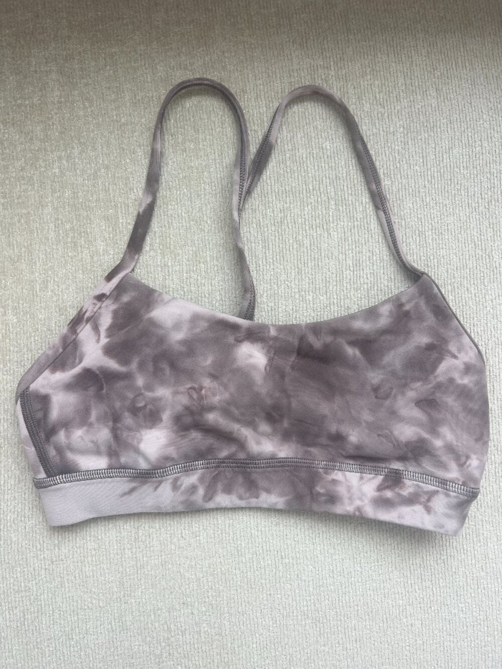 Lululemon Flow Y Nulu Bra – Diamond Dye Mink Berry Lunar Rock – Size 4
